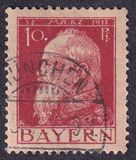 [The 90th Anniversary of the Birth of Prince Luitpold - Type I: Small 9 and no Foot on 1 in "1911". Type II: Large 9 and Foot on 1 in "1911", Typ F5]