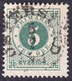 [Numerals in Circle - Different Perforation, type F13]