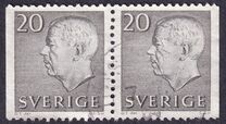 [King Gustaf VI Adolf of Sweden - White Numerals, with Imprint, 유형 FA3]