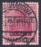 [German Empire Postage Stamps Overprinted "PLÉBISCITE - OLSZTYN / ALLENSTEIN", type A1]