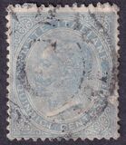 [Serie De La Rue. Cifra o effigie di Vittorio Emanuele II - Filigrana: Corona , Scrivi G]