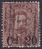 [King Umberto I - Surcharged, type X1]