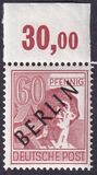 [BERLIN in Black Overprint on "Allied Occupation Zone" Stamps, veids A13]