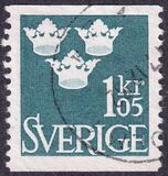 [King Gustaf VI Adolf of Sweden & Tree Crowns - New Colors and Values, Tipi BM22]