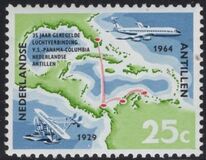 [The 35th Anniversary of the First Regular Curacao Airmail service, type CR]