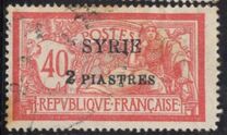[French Postage Stamps Surcharged & Overprinted "SYRIE", type Q8]