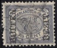 [Numeral Stamps & Queen Wilhelmina - Stamps of 1902-1905 Overprinted "BUTTEN - BEZIT.", type F20]