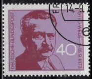 [The 100th Anniversary of the Birth of Otto Wels, Social Democrat, Typ UY]