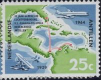 [The 35th Anniversary of the First Regular Curacao Airmail service, type CR]