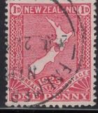 [Map of New Zealand - Coated paper, प्रकार BF]