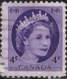 [Queen Elizabeth II - Normal Paper, See 1962 for Fluorescent Stripes, type GT3]
