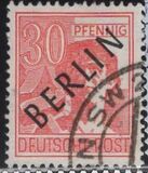 [BERLIN in Black Overprint on "Allied Occupation Zone" Stamps, type A10]