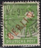 [BERLIN in Red Overprint on "Allied Occupation Zone" Stamps, type B3]