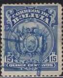 [Coat of Arms - Dot After "BOLIVIA" in Oval, 类型 AU24]
