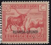 [Belgian Congo Postage Stamps Overprinted "RUANDA - URUNDI", Scrivi B1]