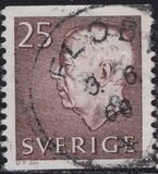 [King Gustaf VI Adolf of Sweden  - New Engravement with Imprint, tip EE14]