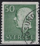 [King Gustaf VI Adolf of Sweden & Tree Crowns - New Colors and Values, type FA67]