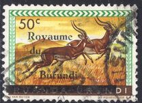 [Ruanda-Urundi Postage Stamps Overprinted "Royaume du Burundi" - Endangered Animals, type A4]