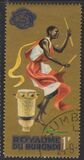 [World's Fair, New York - Dancers, Golden Background, Tip BZ]