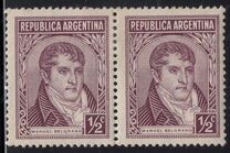 [Personajes. El sello 421 lleva la leyenda "Juan Martín Güemes" mientras que los 420, 422 y 423 llevan "Martín Güemes"., tipo EB]