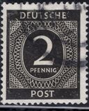 [1a edizione del Consiglio di controllo alleato - A Berlino e nella zona sovietica valido fino al 1948-07-31 - Filigrana: DEUTSCHE POST multipla, discendente , Scrivi A1]