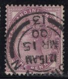 [Regina Vittoria  - Iscrizione "POSTAGE AND INLAND REVENUE", Scrivi AI1]