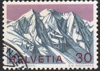[The 75th Anniversary of the Swiss Football Association - Population Census - Swiss Alps - European Nature Conservation Year, ประเภท AJO]