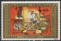 [Airmail - Paintings by Artists Living in French Polynesia, タイプ GO]