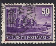 [Inscription "TURKIYE POSTALARI" between two Crescents and Stars, type AHW]