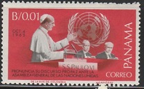 [Visit of Pope Paul VI - at the United Nations in New York, 1965, タイプ RV]
