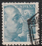 [General Franco - Without Imprint below Value, тип LI17]