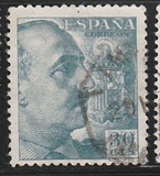 [General Franco - Without Imprint below Value, тип LI17]