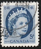 [Queen Elizabeth II - Normal Paper, See 1962 for Fluorescent Stripes, type GT4]