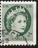 [Queen Elizabeth II - Normal Paper, See 1962 for Fluorescent Stripes, type GT1]