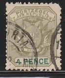 [Coat of Arms - Wagon with Pole, Value in Green, Tip K14]