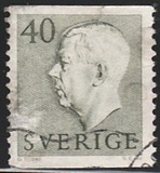 [King Gustaf VI Adolf of Sweden & Tree Crowns - Without Imprint, 類型 DB16]