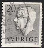 [King Gustaf VI Adolf of Sweden & Tree Crowns - Without Imprint, 類型 DB9]