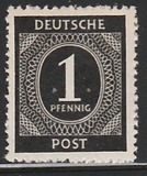 [1a edizione del Consiglio di controllo alleato - A Berlino e nella zona sovietica valido fino al 1948-07-31 - Filigrana: DEUTSCHE POST multipla, discendente , Scrivi A]