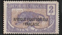 [Issues of 1907-1922 Overprinted "AFRIQUE EQUATORIALE FRANCAISE", type F1]