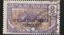 [Issues of 1907-1922 Overprinted "AFRIQUE EQUATORIALE FRANCAISE", type F1]