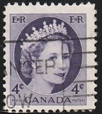[Queen Elizabeth II - Normal Paper, See 1962 for Fluorescent Stripes, type GT3]