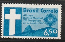 [Airmail - The 10th Anniversary of the Baptist World Alliance Congress, Rio de Janeiro, type AJP]