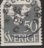 [King Gustaf VI Adolf of Sweden & Tree Crowns - Without Imprint, 類型 BM17]