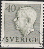 [King Gustaf VI Adolf of Sweden & Tree Crowns - Without Imprint, 類型 DB16]