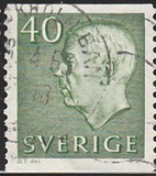 [King Gustaf VI Adolf of Sweden - Without Imprint, Typ DB22]