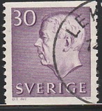 [King Gustaf VI Adolf of Sweden & Tree Crowns - New Colors and Values, Tip FA57]