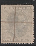 [King Alfonso XII of Spain - Inscription "PUERTO-RICO", type K10]
