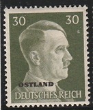 [German Empire Postage Stamps Overprinted "OSTLAND", type B1]