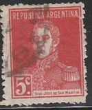 [Definitive Issues - General San Martin, with Period after Value, ประเภท CU5]
