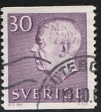 [King Gustaf VI Adolf of Sweden & Tree Crowns - New Colors and Values, Tip FA57]